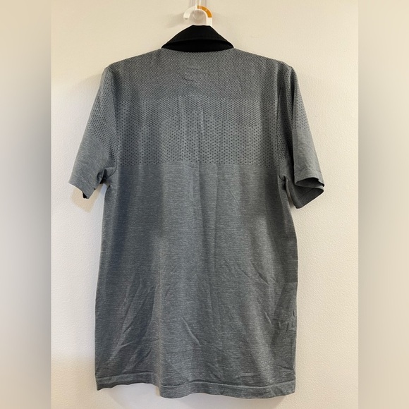 Adidas Climacool Polyester Solid Golf Polo Shirt Gray (w2) - Picture 3 of 9